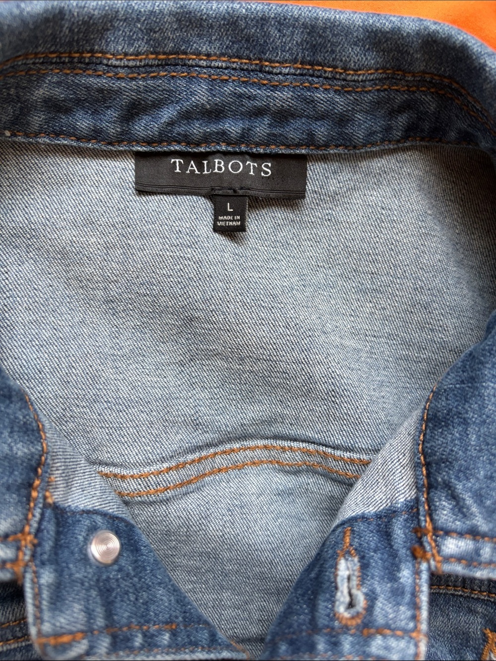 Talbots Classic Blue Denim Jacket - Picture 6 of 7